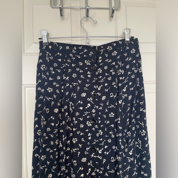 Vintage Inclinations floral cottage boho button skirt | S - Picture 2 of 8